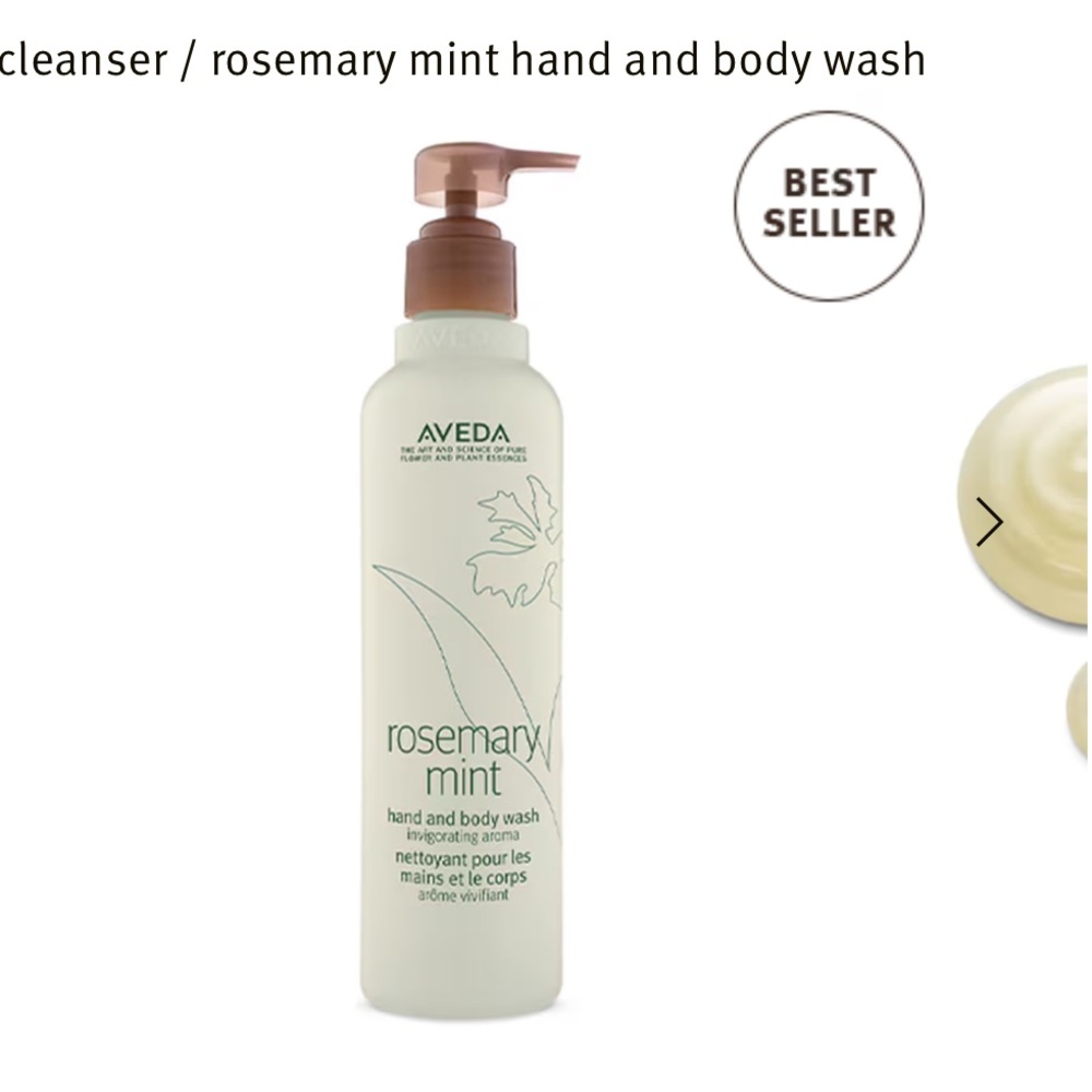 NEW FULL SIZE AVEDA ROSEMARY MINT HAND AND BODY WASH 250 ml